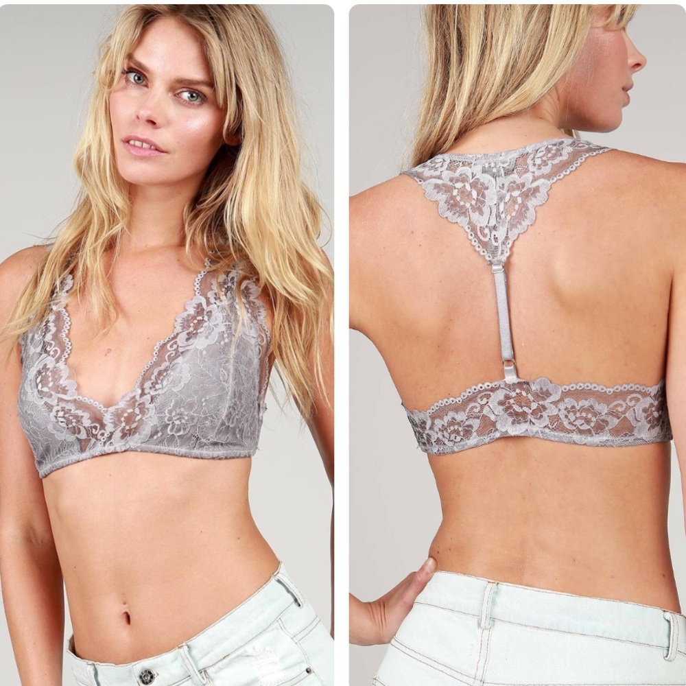 1 LEFT /// MERCI BRALETTE IN TAUPE - Picture 1 of 3